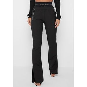 MANIÈRE DE VOIR SPLIT LEG TROUSERS - BLACK